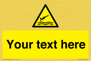 Custom Warning diving area